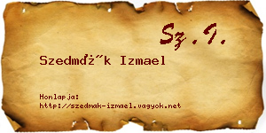 Szedmák Izmael névjegykártya